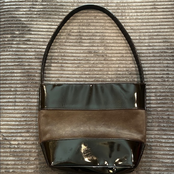Gucci Tom Ford Era Patent and Suede Shoulder Bag - Picture 5 of 15